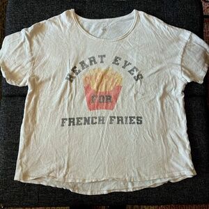 GUC OFFLINE By Aerie "Heart Eyes for French Fries" Tee Sz XL